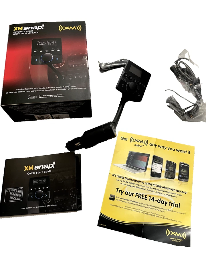 XM Snap In-Vehicle Satellite Radio Model XSN1V1KC Audiovox New Open Box - Image 4 of 4