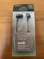 E-Circuit Earbuds 3.5 mm Jack, 48 in. Cord, 1.22 m Fil Black