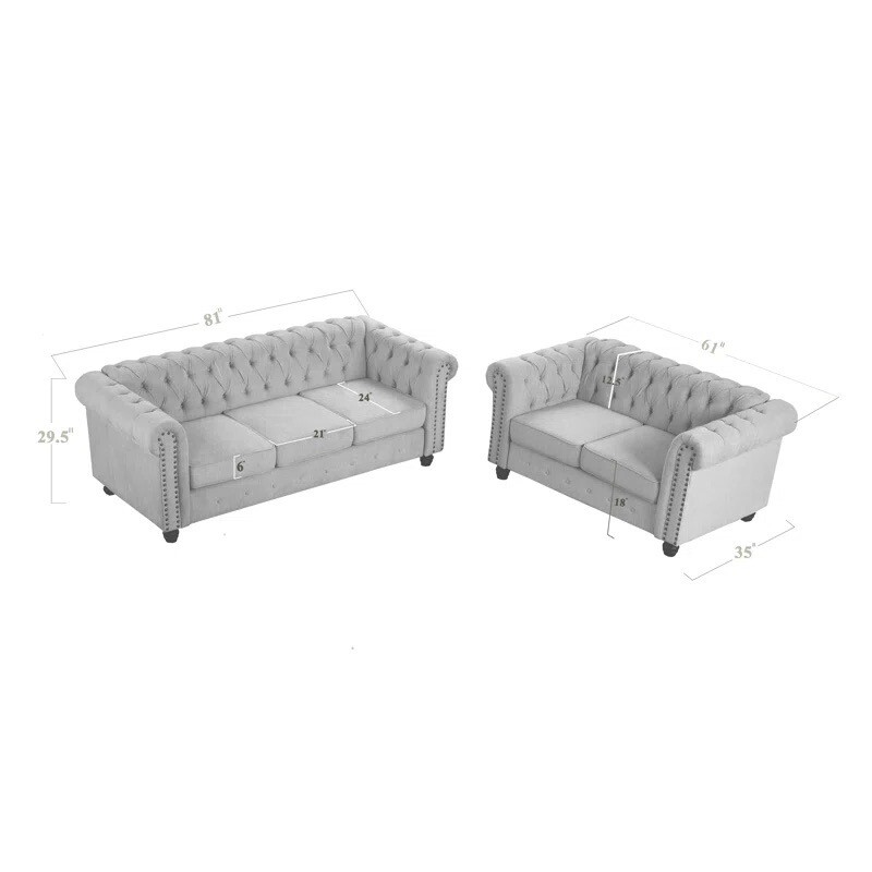 living room furniture set new Fabric Cheadle 2 Piece Living Room Set