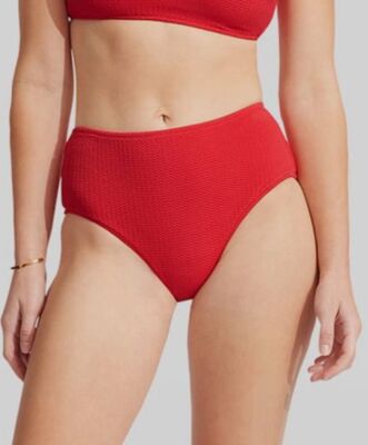 $54 Seafolly Women's Red Wide Retro Bikini Bottom Swimwear Size AUS 12 / US 8