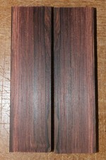 Madagascar rosewood knife scale, gun grip. 5.25 X 1.5 X 3/8" select grade