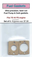 Aftermarket 2pc Fuel Pump & Carburetor Gasket SET fits YS 45 FS Engine NIP