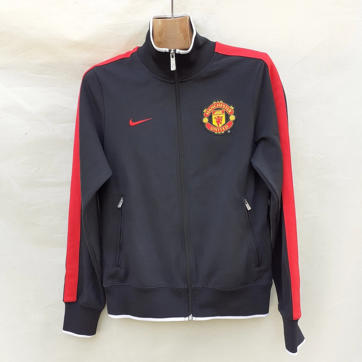 Nike Manchester United N98 Training Track Jacket Men's Small Red Black Warm up