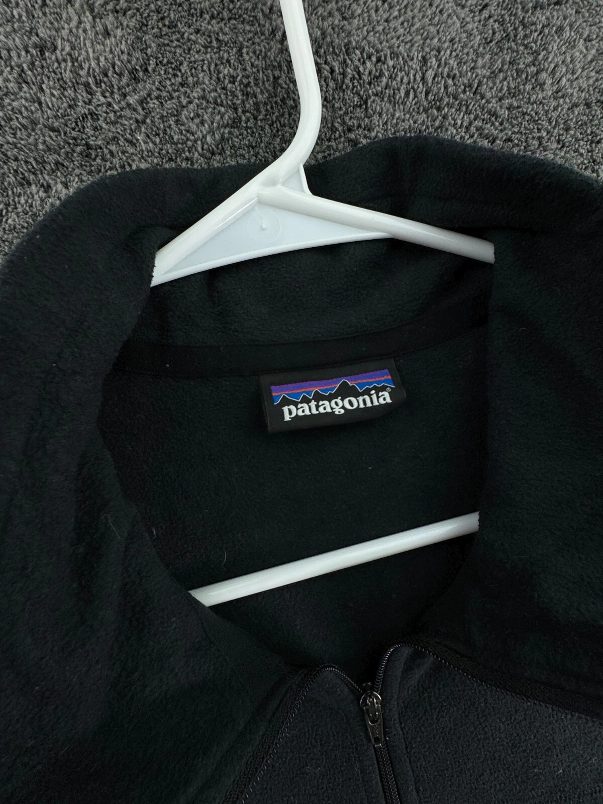 patagonia pullover 1/4 zip fleece w/ logo jacket