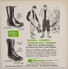 1960 Print Ad Servus Rubber Northerner Boots Hunters,Farmers Rock Island,IL