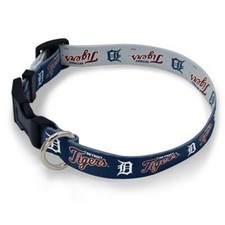 Detroit Tigers Adjustable Cloth Pet Collar NEW MLB Dog Walk Clip Wincraft