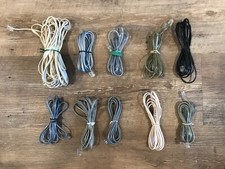 Lot 10-pcs: RJ11 Phone Line Cable Flat Cord for Telephone, Fax, PC Dial-up Modem