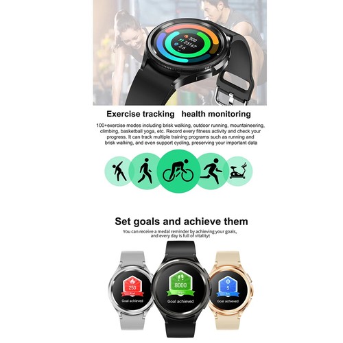 Smartwatch 6 AMOLED Always on Display Bluetooth Call GPS NFC Smart Watch Men New - 第 6/33 張圖片