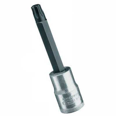 Gedore 6159940 ITX 19 L T55-100 Screwdriver bit socket 1/2'', long TORX T55