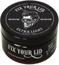 Fix Your Lid Ultra Light Pomade 3.75 oz for Men Water-Based Pomade Low Hold