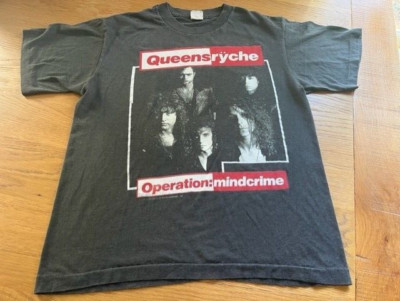 Vintage Queensryche T-Shirt ''''Operation Mindcrime'''' 1988 US Tour