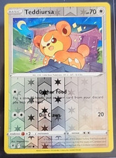 Pokémon TCG Teddiursa Astral Radiance 122/189 Reverse Holo Common