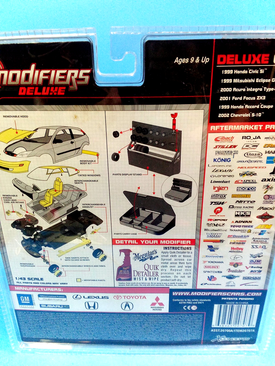 Modifiers systems deluxe Tuner Ford Focus ZX3 Diecast 1/43