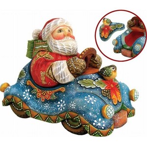 G Debrekht 512045 Derevo Collection Speedy Delivery Santa Surprise Box 4 In 746550020654 Ebay