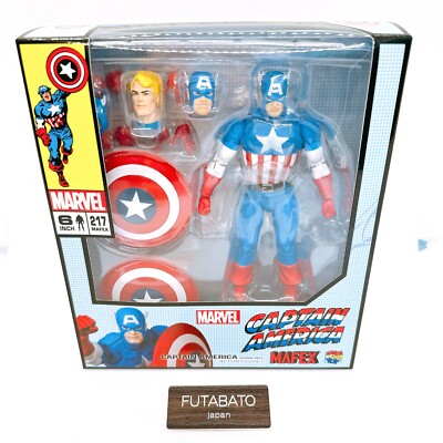 MAFEX No.217 Captain America Comic Ver. Medicom Toy Action MAFEX No.217 Captain America Comic Ver. Medicom Toy Action