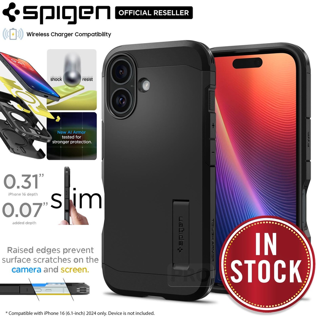 Apple iPhone16 128GB ブラック　&spigenケース 新発売】Spigen、iPhone16シリーズ用ケースがAmazonにて新登場