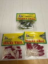 CRÈME King Of Baits Lot Of 3 Packs MAXI TAIL & FRISKY FROG Free Ship (F4) NEW