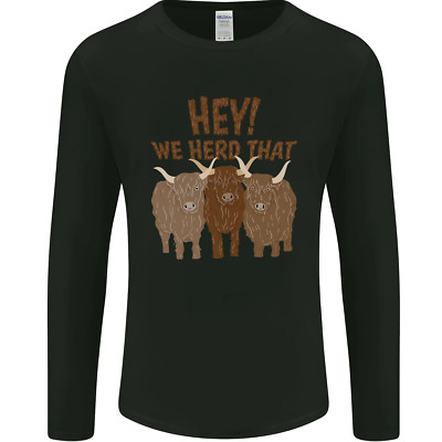 We Herd That Funny Cow Mens Long Sleeve T-Shirt