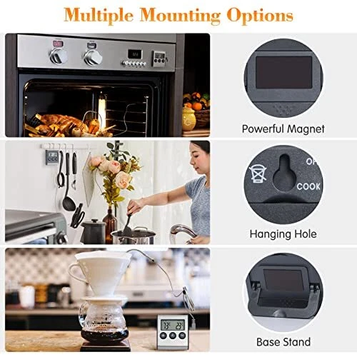 Meat Thermometer Digital Cooking Thermometer With Stainless Steel Long Food Temp