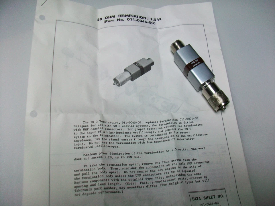  NOS Tektronix 50 OHM TERMINATION 1.5 WATT - Image 2 of 3