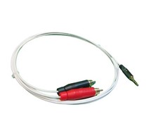 4 Ft Silver Plated Audiophile 3.5mm 1/8" To Dual Rca Cable.