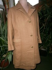 Completo  :Cappotto e gonna ,colore cammello di lana t.48 -anni '70