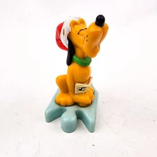 Vintage McDonalds Happy Meal Mickeys Once Upon A Christmas Pluto Figurine 2000
