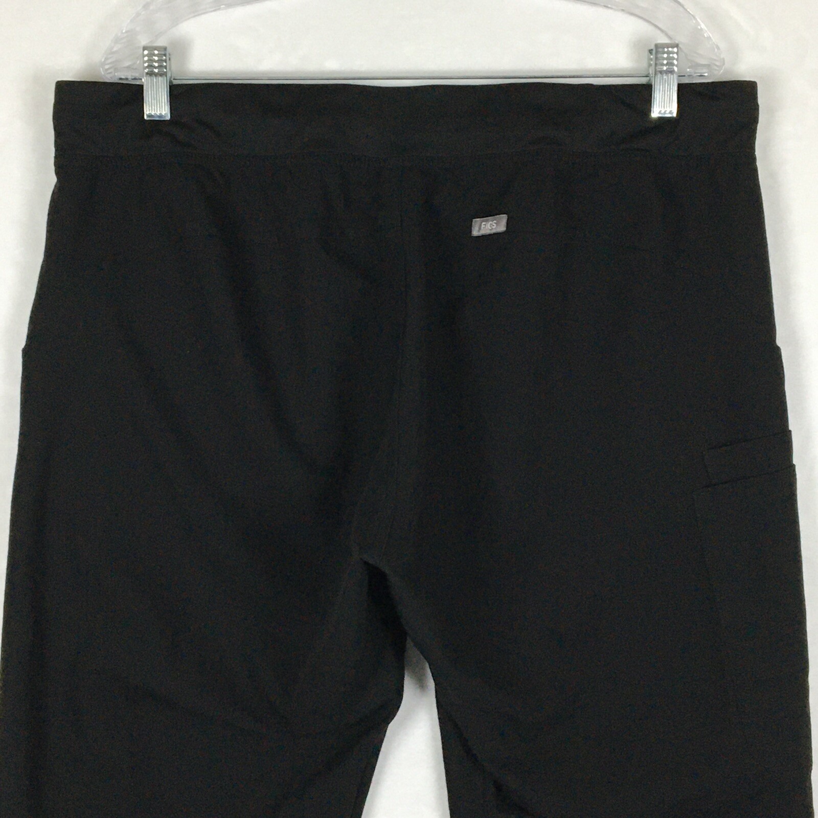 Figs Scrub Pants Womens XL Black Cargo Kade High Waist Nurse Healthcare
