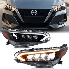 LED Headlights for Nissan Sentra 2020-2024 B18 Sequential Front Lamps Assembly