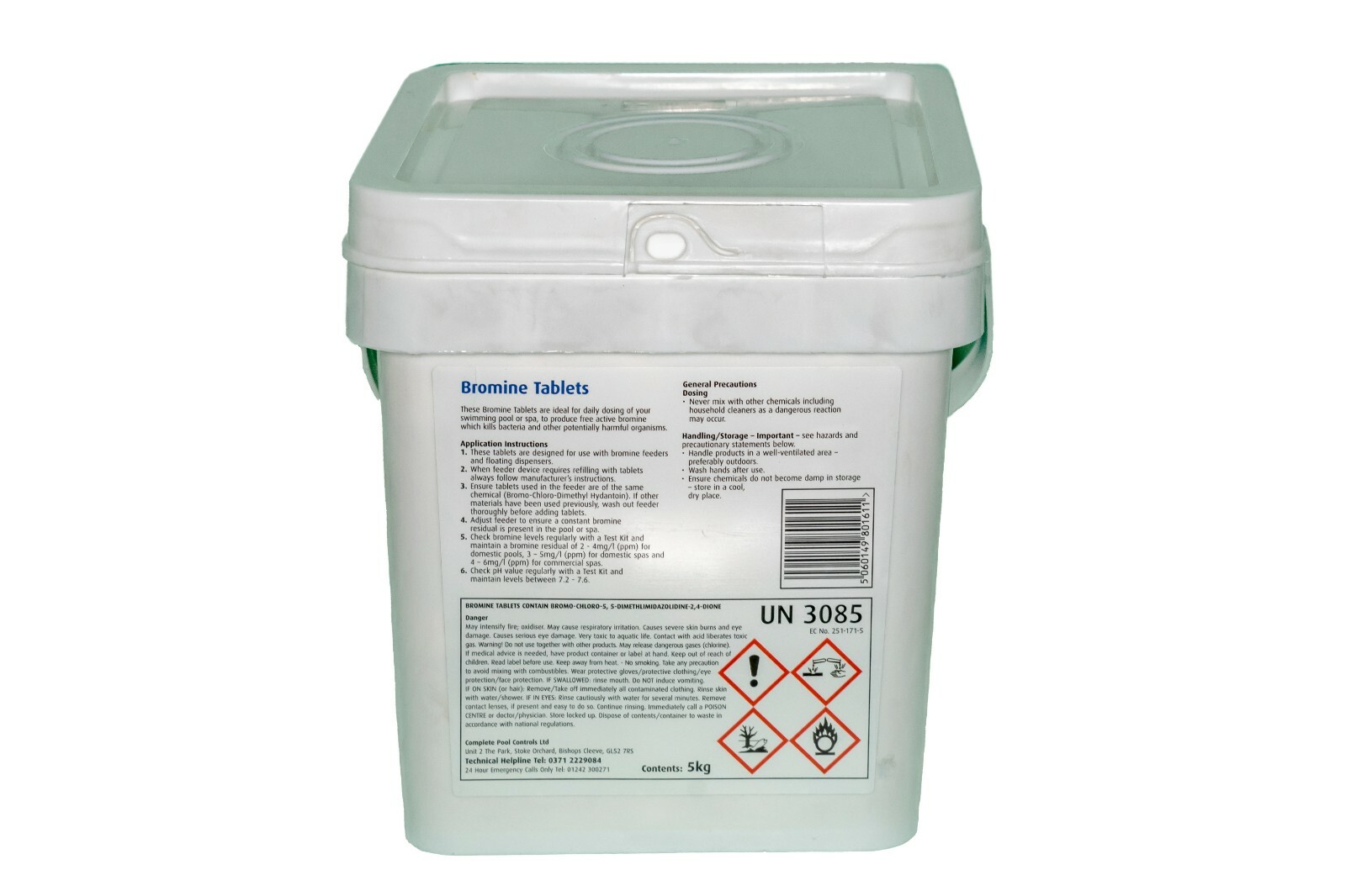 Castlehottubs Bromine Tablets 5Kg Hot Tub Swimming Pool Spa Chemicals