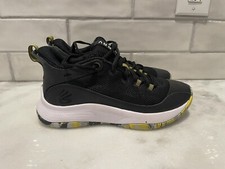 Under Armour 3Z5 Youth 5Y Basketball Shoe Black Athletic Gym Sneaker 3023530-004