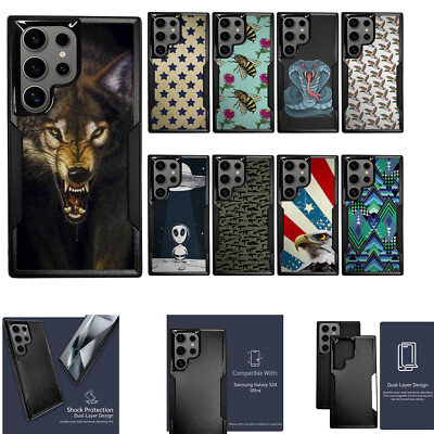 For [Samsung Galaxy S24][HYBRID ARMOR][Dual Two Piece Case] Grip Case
