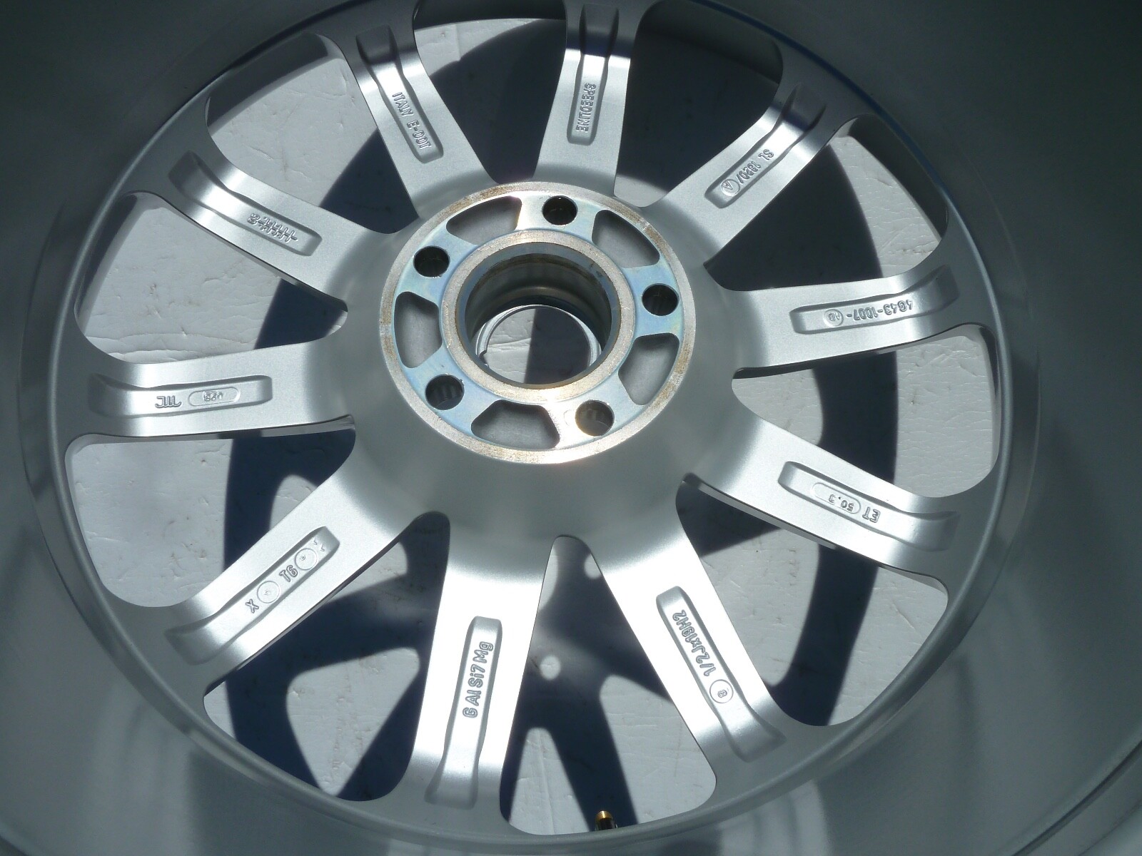 MINT 2004-2012 ASTON MARTIN DB9 FRONT WHEEL OEM RIM 10 spoke 8.5x19" Silver 19"