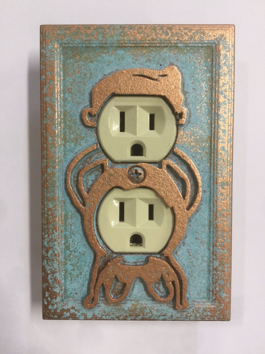 NAUGHTY専用 Naughty Outlet Cover - Aged Copper/Patina or Stone | eBay