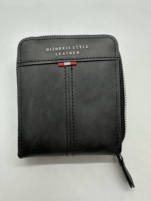 Dizorris Style Leather Men s Wallet Color Blackish Gray 
