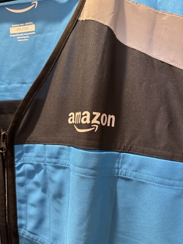 Amazon Hi Vis Safety Driver Vest 4XL/5XL Reflective Uniform Blue Vest Luly Yang - Picture 3 of 4