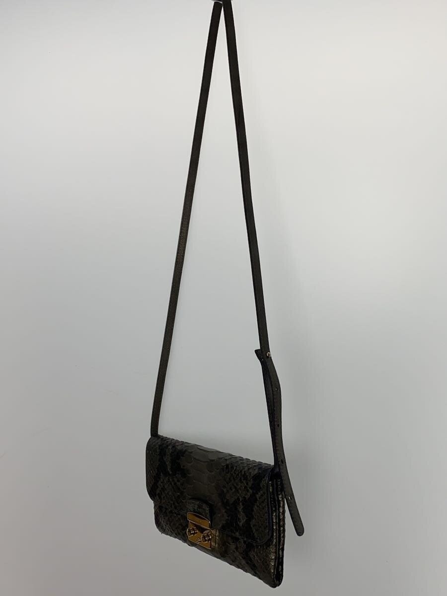 FURLA Shoulder Bag Gray Python Pattern Mini Bag S… - image 2