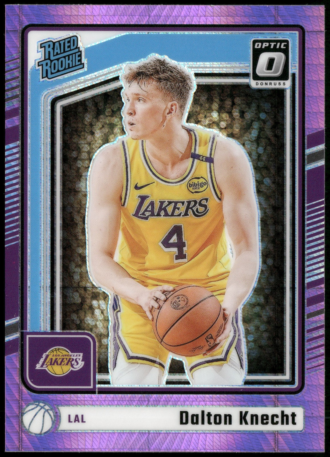 2024-25 Donruss Optic #256 Dalton Knecht Hyper Pink