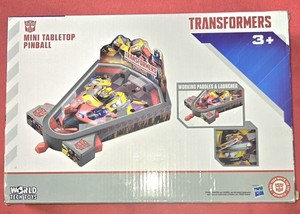 🌟 TRANSFORMERS World Tech Toys MINI Tabletop Pinball Game 3+ NIB
