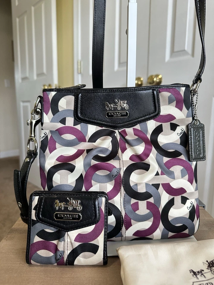 Coach Madison Matching Set- Crossbody Bag & Wallet w/ Dust Bag, Excellent Cond - Image 3 of 4