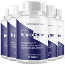  5 Pack NeuroDyne Nootropic Nerve Support Max Supplement Neuro Dyne 300 Capsule
