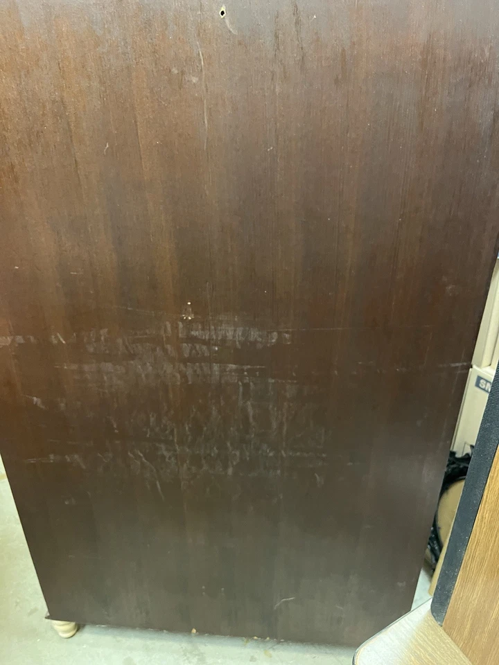 Armario para libros vintage de roble con puertas de cristal Foto 4 de 4