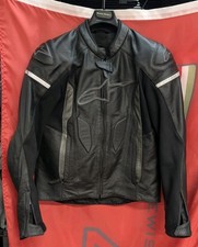 Alpinestars Faster Airflow Black Leather Moto...