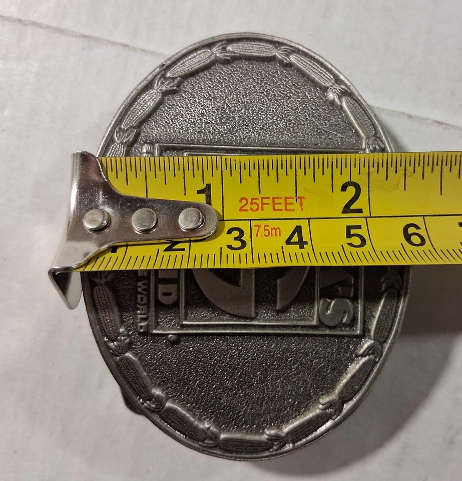 Hebilla de cinturón publicitario semilla maíz vintage años 70 **FUNK'S G HYBRID** Foto 4 de 4