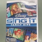 Disney Sing It: Family Hits Nintendo Wii Multiplayer Karaoke Game 2010