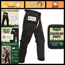 Chainsaw Chaps for Men Women Adjustable Apron-Style Safety Gear with Pocket