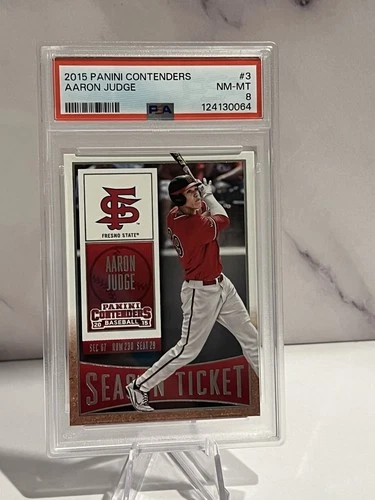 2015 Panini Contenders #3 Aaron Judge Rookie Card (RC) Yankees PSA 8 NM-MT