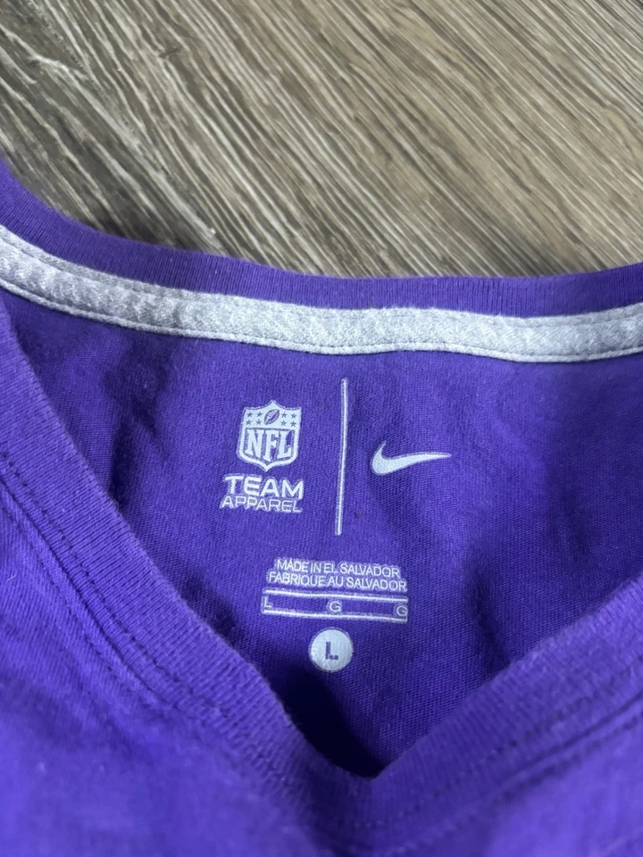 Nike Minnesota Vikings Niñas Camisa Grande Púrpura NFL Foto 3 de 4