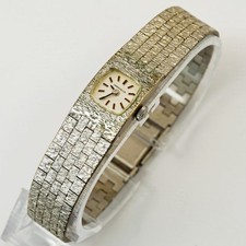 Vintage Caravelle by Bulova Ladies wristwatch Swiss 17J N3 Movement Textured G