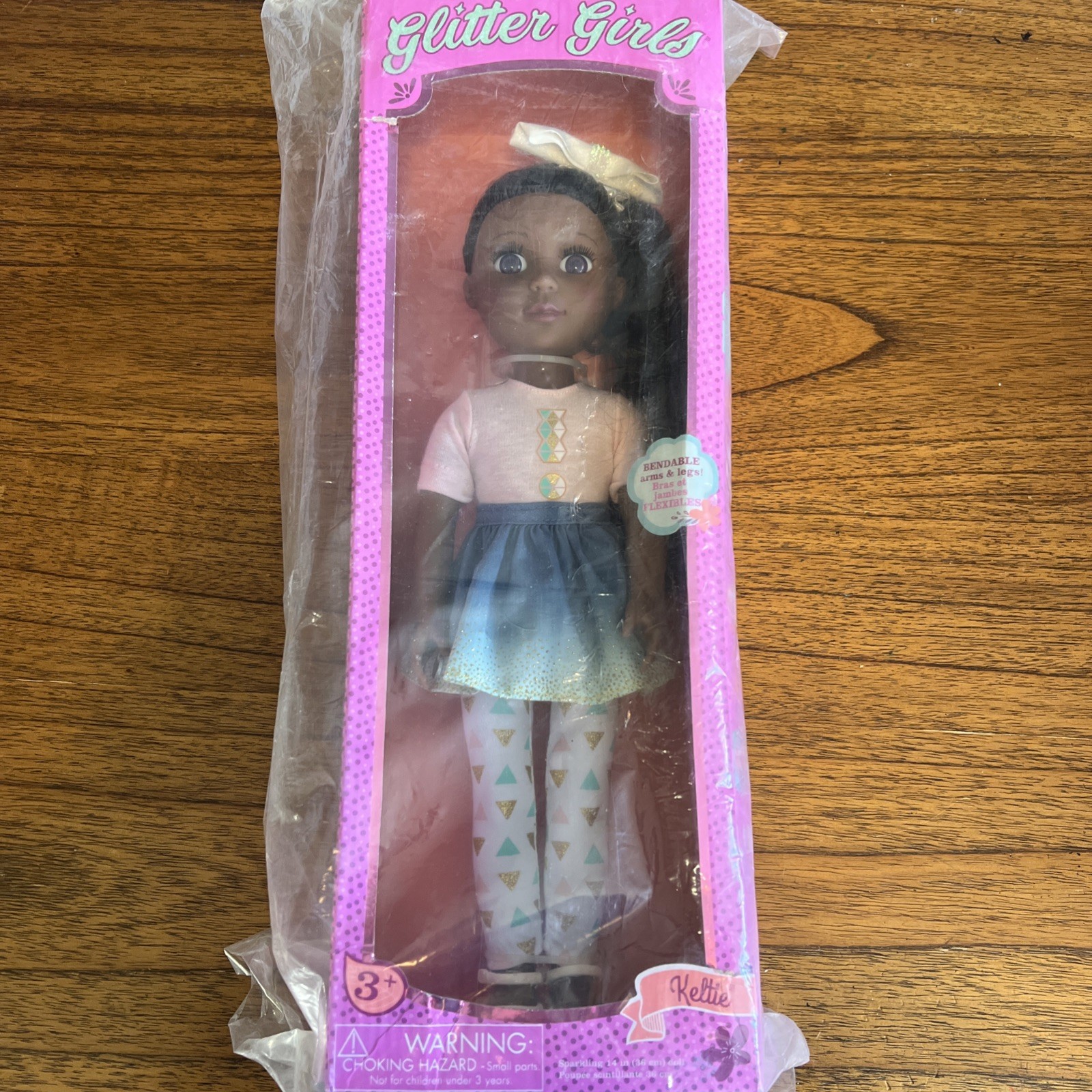 Glitter Girls Keltie Dark Skin Hair Doll Benbdable Posable A
